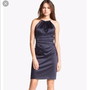 Eliza J Cocktail dress. Navy Blue, Size 6 - small